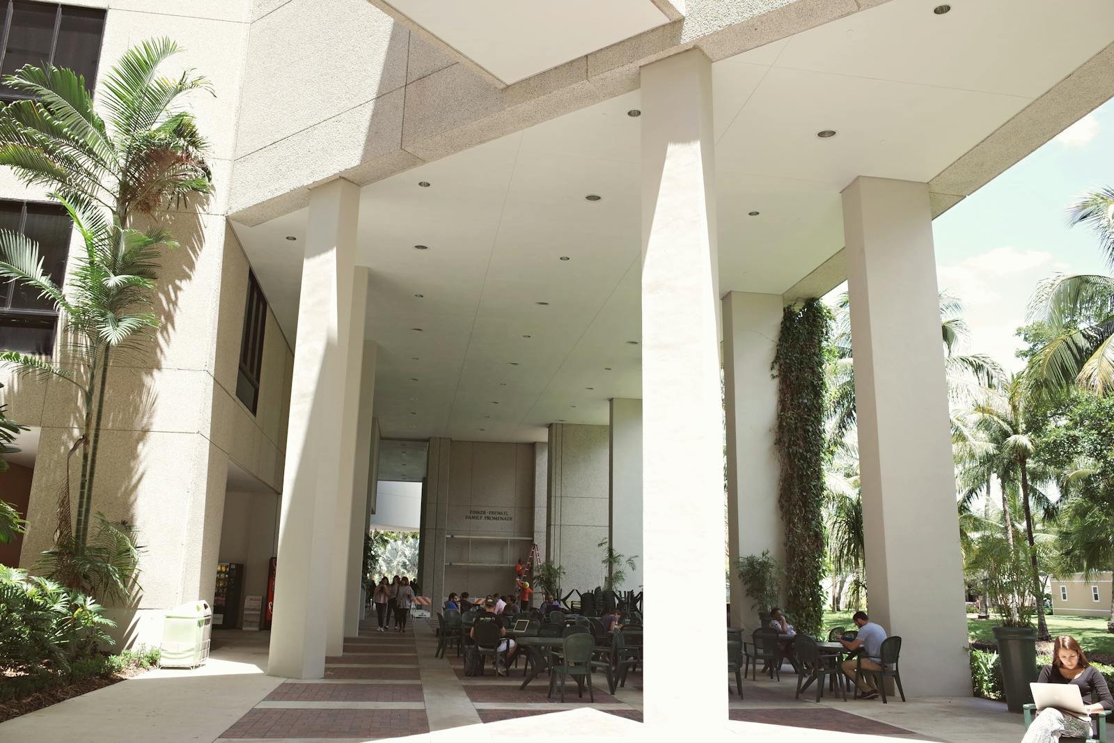 University campus building exterior